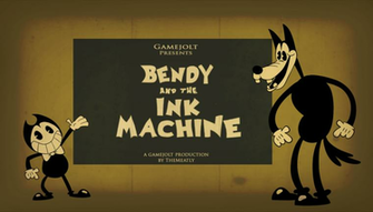 Bendy And The Ink Machine Title Card By Weretoons101 On