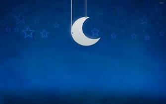 Moon And Stars Wallpaper Vector