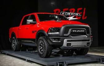 Dodge Ram Rebel Hemi Pickup Red Power Wallpaper Photos