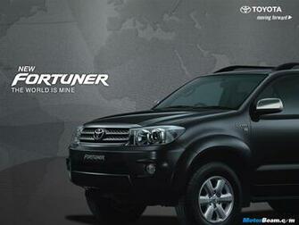 Toyota Fortuner Black Wallpaper
