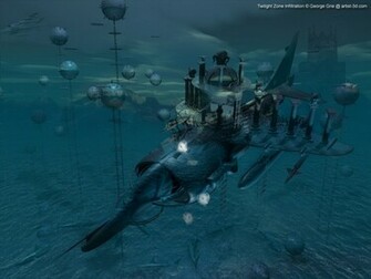 Zone Infiltration Surreal Fantasy Arts 3d Shareware Digital Wallpaper