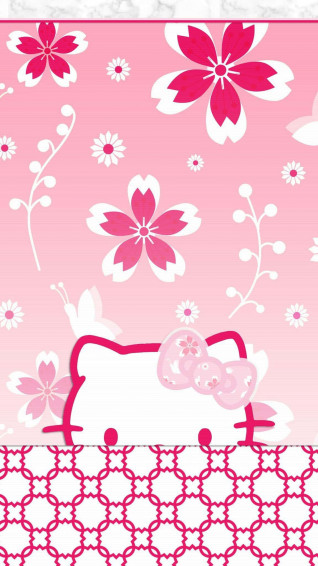 Cute Pink Hello Kitty Wallpaper