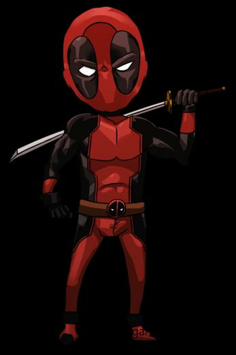 Chibi Deadpool By Sugarbearkitty