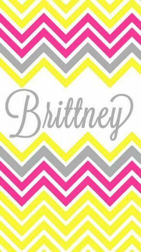 Chevron Pink Yellow Monogram iPhone Wallpaper By Chevrondreams