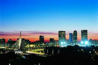 Manitoba Winnipeg Skyline Canada High Resolution HD Wallpaper Of World