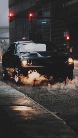Dodge Challenger Srt Black Wallpaper