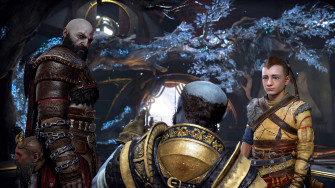 God Of War Ragnarok Kratos Atreus Ps5 4k Phone iPhone Wallpaper 7211b
