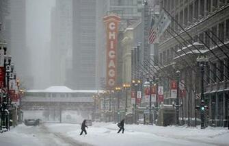 Usa Illinois Chicago Winter City Wallpaper