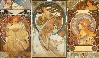 Art Mucha Wallpaper Background For Desktops
