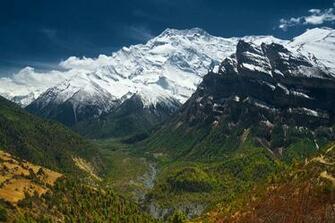 Wallpaper Annapurna Ii 7937m From Ghyaru Marsyangdi Valley HD