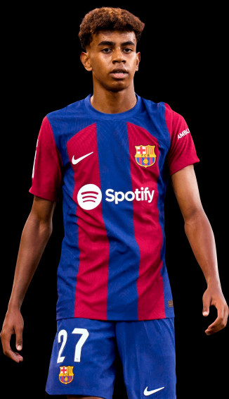 Lamine Yamal Barcelona Football Render Wallpaper