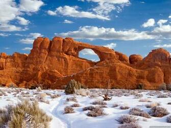 Utah National Parks In Wint HD Wallpaper Background Image