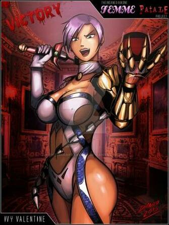 Femme Fatale Pin Up Ivy Valentine By Theinsanedarkone