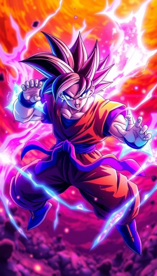 Goku Kaioken Mobile Wallpaper
