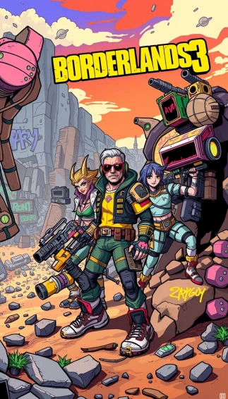 Borderlands Mobile Wallpaper