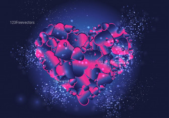 Blue Hearts Wallpaper