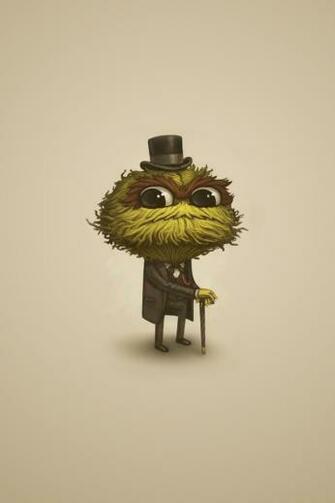 Sesame Street Oscar The Grouch iPhone Wallpaper