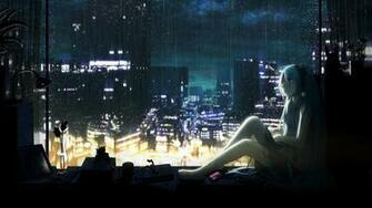 Rainy Night High Quality And Resolution Wallpaper