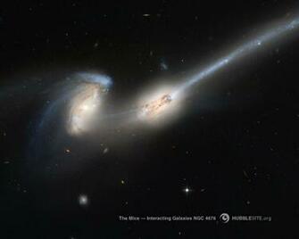 Desktop Wallpaper For The Mice Interacting Galaxie Hubble