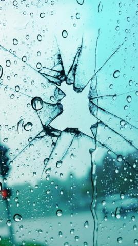 Broken Glass Rain Drops 4k Ultra HD Mobile Wallpaper