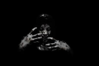 Black Movies Demon Blood Face Dark Horror Evil Monster Wallpaper