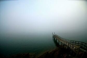 Pier Lake Descent Uncertainty Fog Stock Photos Image HD