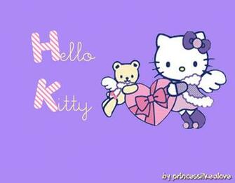 Hello Kitty Purple Wallpaper By Princesslikealove