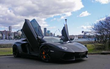 Lamborghini Car Door Open Wallpaper