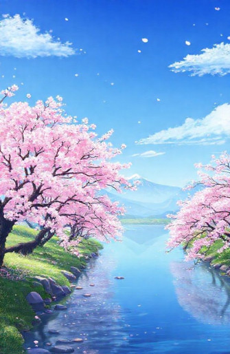 Anime Cherry Blossom Wallpaper