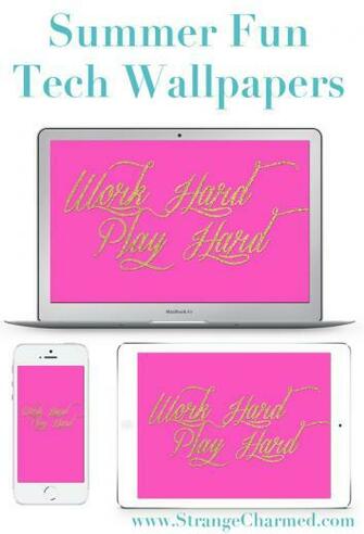 Work Hard Play Summer Fun Tech Wallpaper Strange