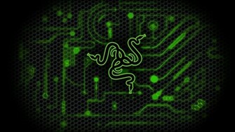 Razer Wallpaper Green Circuit Logo HD