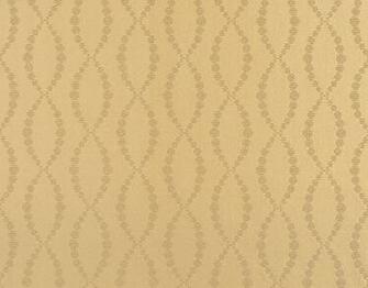 Wallpaper With An Oval Trellis Design In Reflective Beads On Gold