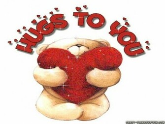 Wallpaper Hugs You Teddy Bear