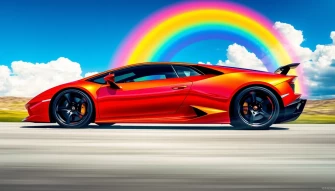 Rainbow Lamborghini Wallpaper