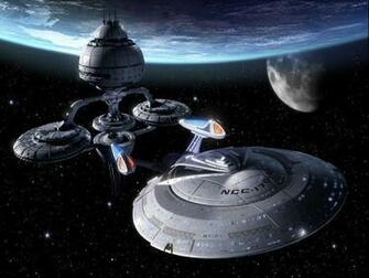 Star Trek Wallpaper Space Station Uss