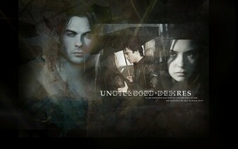 Damon Elena The Vampire Diaries Tv Show Wallpaper