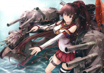 Anime Kantai Collection Yamato Kancolle School Uniform