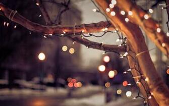 Christmas Lights On The Street Holiday Wallpaper Jpg