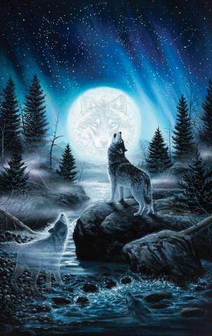 Wolves Howling Wallpaper On