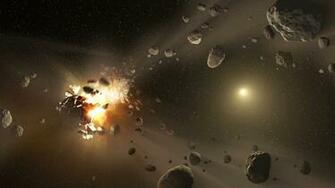 Asteroid Belt Between Mars And Jupit HD Wallpaper Background Image