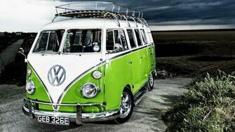 California Volkswagen Camper Cars Hippie Wallpaper