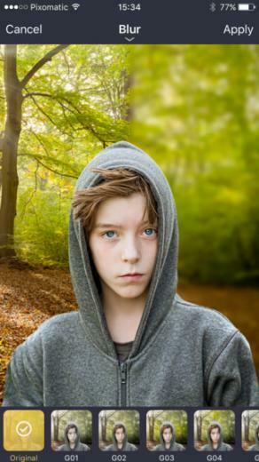 Pixomatic Remove Background Create Composition Add Blur Color