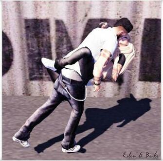 Sl Fashion Urban Couple Second Life Wallpaper