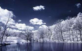 Widescreen Winter Wallpaper Grasscloth