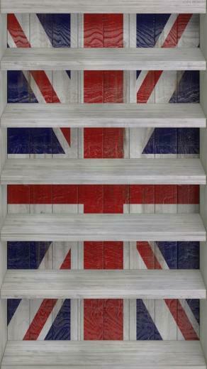 Wooden Shelf Wallpaper With British Flag Mobile9 Unionjack