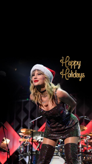 Taylor Swift Christmas Wallpaper Lockscreens