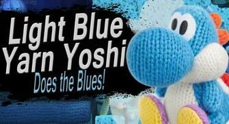 Light Blue Yarn Yoshi Ssb4 Request By Elemental Aura