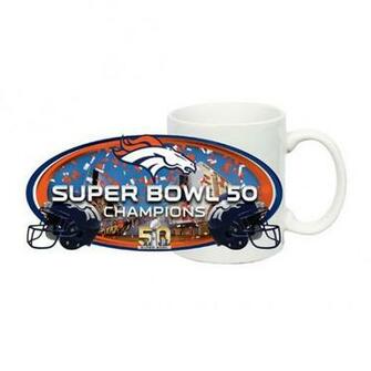 Denver Broncos Super Bowl Champions Sublimated Coffee Mug