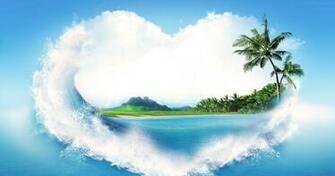 HD Tropical Heart Wallpaper Screensavers Ventube