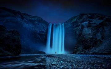 Beautiful Skogafoss Waterfall Wallpaper